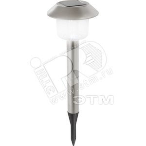 Светильник 2xLED 0.07W 2V Ni MH AA 600mAh 1.2V D125хH410 inkl. солнечная батарея нержавеющая сталь/пластик прозрачный IP44 - Globo Lighting