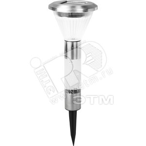 Светильник 1xLED 0.06W 3V скроллер Ni MH AA 600mAh 1.2V D107хH360 inkl. солнечная батарея нержавеющая сталь/пластик прозрачный IP44 - Globo Lighting