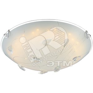 Светильник 1xLEDx12W D30х10 incl. 967lm хром/белый/металл/стекло/хрусталь - Globo Lighting