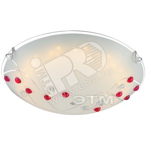 Светильник 1xLEDx12W D30х10 incl. 967lm хром/белый/металл/стекло (40428) - Globo Lighting