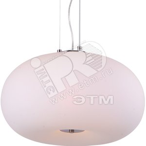 Светильник 1xE27х100W подвесной D40хH147 230V матовый хром/стекло - Globo Lighting
