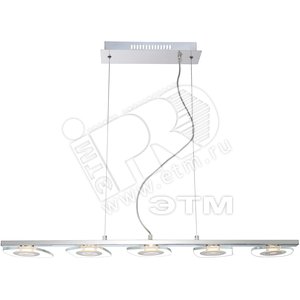 Светильник 5xLEDx4.5W L90хW13хH110 incl. 360lm хром/стекло - Globo Lighting