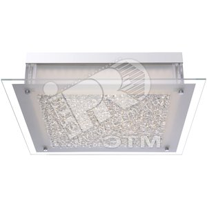 Светильник 1xLEDx20.5W L45хW45хH10.3 incl. 2050lm хром/хрусталь/стекло (49313) - Globo Lighting