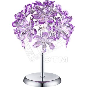 Светильник настольный 1xE14х40W D280х360 230V хром/акрил - Globo Lighting