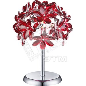 Светильник настольный 1xE14х40W D280х360 230V хром/акрил - Globo Lighting
