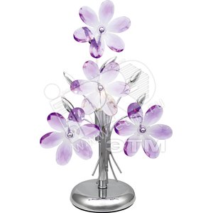 Светильник настольный 1xE14х40W D14хH37 230V хром/акрил - Globo Lighting