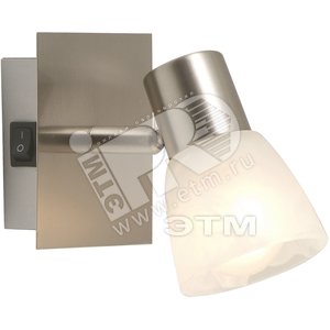 Светильник 1xE14х40W B13хH10 230V матовый хром/стекло - Globo Lighting