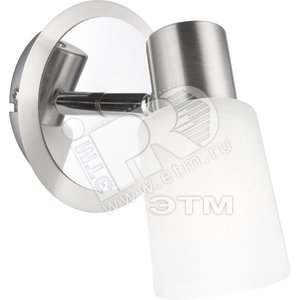 Светильник 1xE14х40W 15.5х15.5 230V никель матовый/хром/стекло - Globo Lighting
