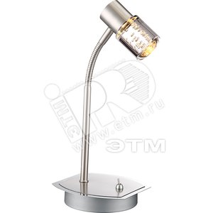 Светильник настольный 1xLEDх5W L140xB135xY345 inkl. 10.5V теплый белый 380lm 3200K переключатель - Globo Lighting