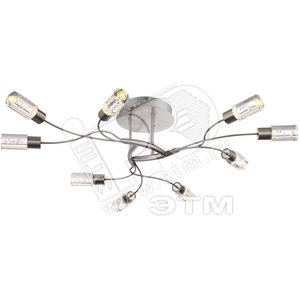Светильник 9xLEDx5W D88.5хH17.4 incl. 380lm никель матовый/хром/акрил - Globo Lighting