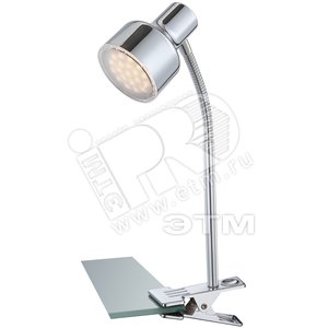 Светильник настольный 1xLEDx4W L19хW7хH37 incl. 280lm хром/пластик - Globo Lighting