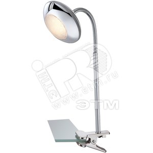 Светильник настольный 1xLEDx5W L16хW11хH49 incl. 350lm хром/акрил (56217-1K) - Globo Lighting
