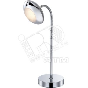 Светильник настольный 1xLEDx5W L23хW11хH43.5 incl. 350lm хром/акрил - Globo Lighting