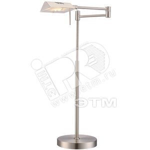 Светильник настольный 1xLEDx5W L51.5хW51.5хH58 incl. 500lm диммер никель матовый/стекло - Globo Lighting