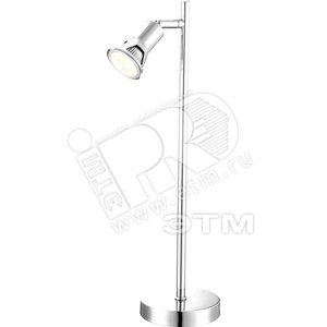 Светильник настольный 1xGU10хLED 3W 430х180х110 incl. 230V 1 spot 220lm 3000k superbright хром (57994-1T) - Globo Lighting