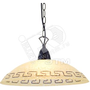 Светильник 1xE27х100W подвесной D39хH110 230V черный античный/стекло - Globo Lighting