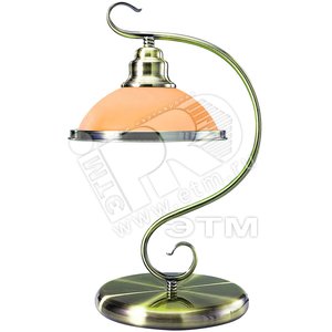 Светильник настольный 1xE27х60W L26хH45 230V античная бронза/стекло - Globo Lighting