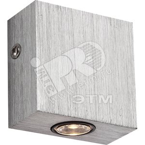 Светильник бра 1xLEDх1W L60xB60xH60 inkl. 3.3V теплый белый 80lm 3000K алюминий матовый/акрил - Globo Lighting
