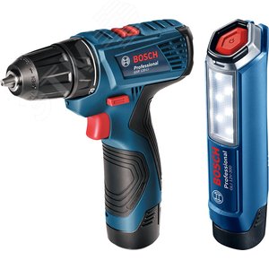 Набор: шуруповерт Bosch GSR 120-LI и фонарь GLI 12V-300 LI | 06019F7005 | BOSCH - BOSCH