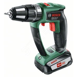 Дрель-шуруповерт ударный аккумуляторный PSB 18 LI-2 Ergonomic - BOSCH