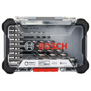 Кейс М-Набор спиральных сверл из быстрорежущей ста