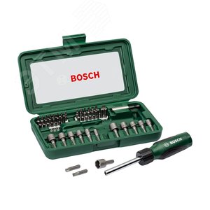 Набор бит и торцевых ключей 46шт | 2607019504 | BOSCH - BOSCH