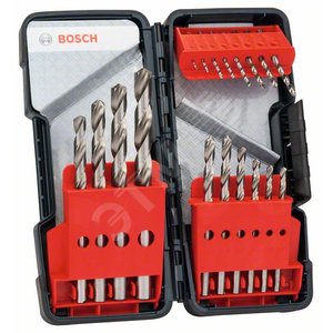 Набор сверл HSS-G 18 шт ToughBox D1-10 | 2607019578 | BOSCH