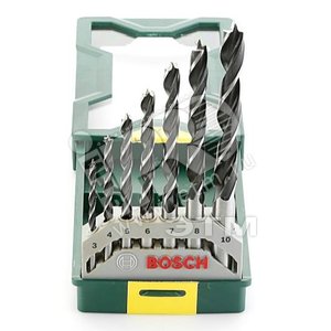 Набор спиральных сверл по дереву 7 шт Mini X-Line D3-10 | 2607019580 | BOSCH