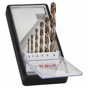 Набор сверл HSS-Co 6 шт Robust Line D2-8 | 2607019924 | BOSCH - BOSCH