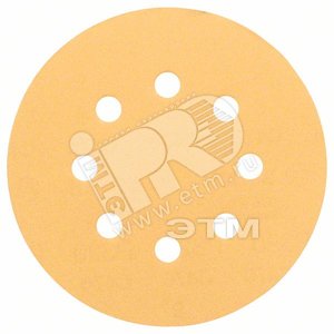 Шлифовальные листы 5шт C470 Best for Wood+Paint 8 отв. ?125 K80 | 2608605069 | BOSCH