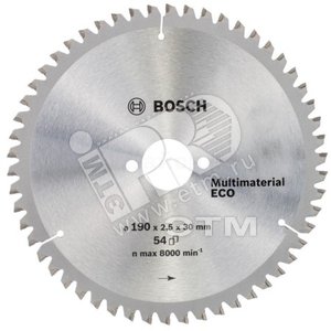 Диск циркулярный 190x30x54 Multi ECO - BOSCH