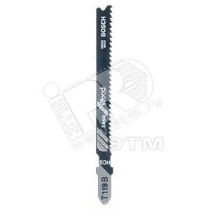 Пилки для лобзика 3шт Т 119 B Basic for Wood, HCS | 2608630878 | BOSCH