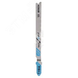 Пилки для лобзика 3шт T 118 А Basic for Metal, HSS | 2608631507 | BOSCH