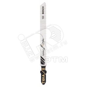 Пилки для лобзика 3шт T 101 А Clean for Polycarbonate, HSS | 2608631670 | BOSCH