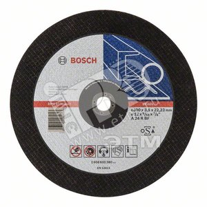 Отрезной круг Expert по металлу 300 x 3.5 x 22.23мм, прямой | 2608600380 | BOSCH