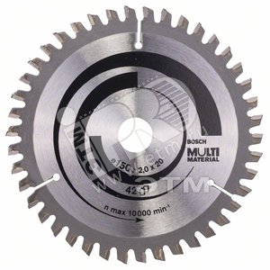 Пильный диск 150х20 мм 42 Multi Material | 2608640501 | BOSCH