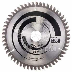 Пильный диск 190х30 мм 54 Multi Material | 2608640509 | BOSCH