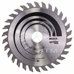 Диск циркулярный 130х16 30 OPTILINE (2.608.640.583) - BOSCH