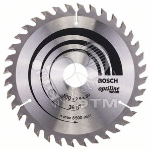 Пильный диск Optiline Wood 180х30 мм 36WZ | 2608640609 | BOSCH