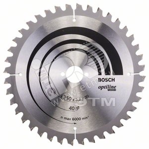 Циркулярный диск 250х30 40 OPTILINE - BOSCH
