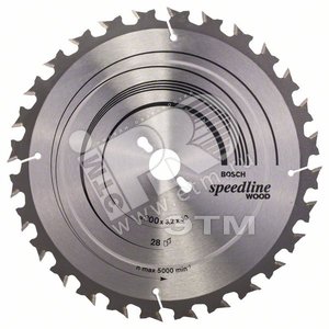 Диск циркулярный 300х30 28 SPEEDLINE (2.608.640.681) - BOSCH