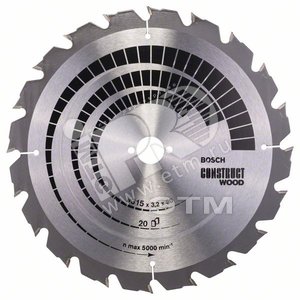 Циркулярный диск 315х30 20 CONST - BOSCH
