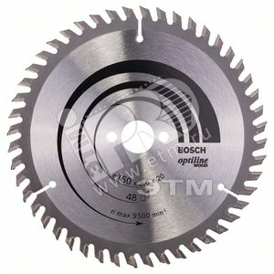 Пильный диск Optiline Wood 160х20/16 мм 48WZ | 2608640732 | BOSCH - BOSCH
