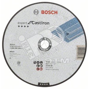 Отрезной круг Expert по чугуну 230Х3мм, прямой | 2608600546 | BOSCH - BOSCH