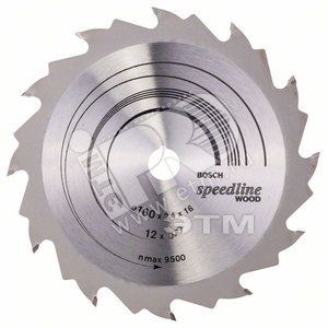Диск циркулярный 160X16 12 SPEEDLINE (2.608.640.784) - BOSCH