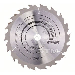 Пильный диск 160х16 мм 18 Speedline | 2608640785 | BOSCH