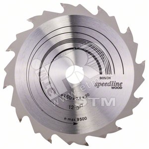 Циркулярный диск 160X20 12 SPEEDLINE - BOSCH