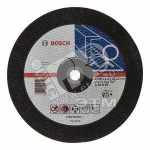 Отрезной круг Expert по металлу 300 x 3.2 x 22.23мм, прямой | 2608600649 | BOSCH
