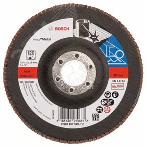 Круг лепестковый 125мм K120 Best for Metal (2.608.607.329) - BOSCH