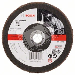 Круг лепестк 180мм K60 Best for Metal - BOSCH